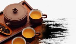 茶墨水品茶高清图片