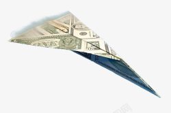 纸币折纸飞机素材