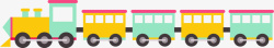 玩具车矢量图儿童节多彩玩具小火车高清图片