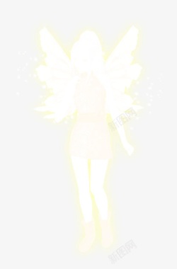 精灵天使小女孩装饰高清图片