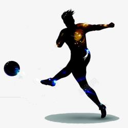 球员插画踢球足球运动足球运动员高清图片