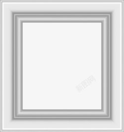矢量方形框架银色相框高清图片