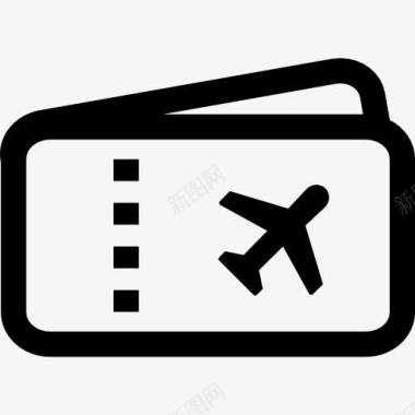 旅游流程飞机票图标图标