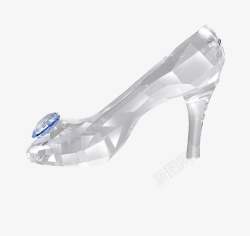 白水晶灰姑娘水晶鞋高清图片