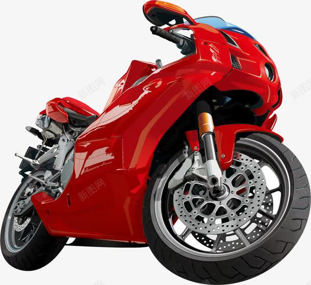 一款漂亮的摩托车png免抠素材_88icon https://88icon.com 摩托车 漂亮 激情 红色 速度