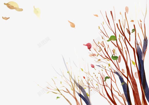 树叶枯枝png免抠素材_88icon https://88icon.com 冷清 凄凉 凄凉之美 枯枝 树叶