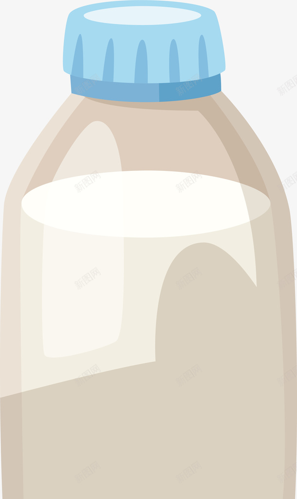 简单牛奶手绘卡通矢量图ai免抠素材_88icon https://88icon.com 健康 健康饮食 早餐 牛奶 牛奶瓶 玻璃瓶 食品 饮品 矢量图