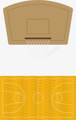 篮球场篮板素材