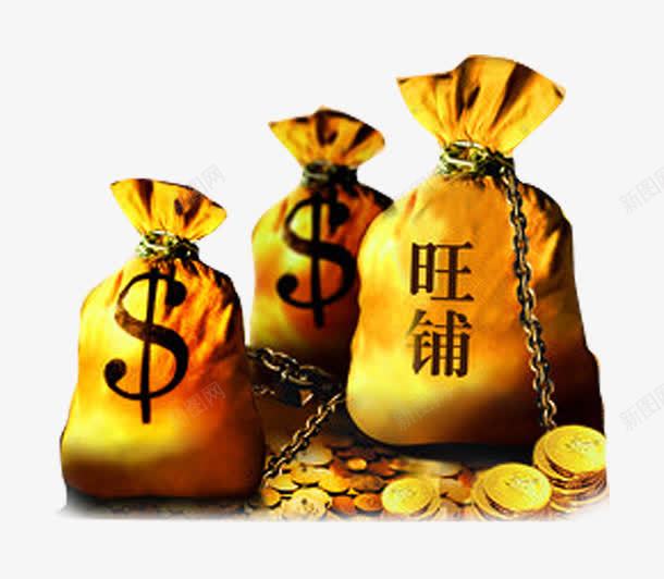 金币袋子png免抠素材_88icon https://88icon.com 旺铺招租 财富 金币 金币袋子