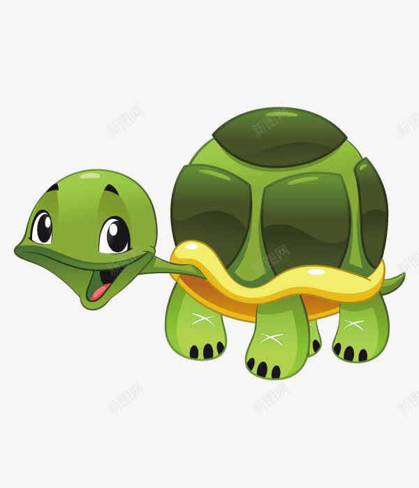 乌龟png免抠素材_88icon https://88icon.com 动物 卡通动物 卡通小动物 可爱小动物 张开四肢的 慢慢爬