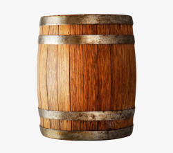 空容器棕色容器生锈钢片酿酒空木桶实物高清图片