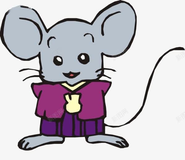 自我介绍的小老鼠png免抠素材_88icon https://88icon.com 个人介绍 紫色 老鼠 自信 自我介绍