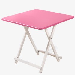 粉色折叠小餐桌素材