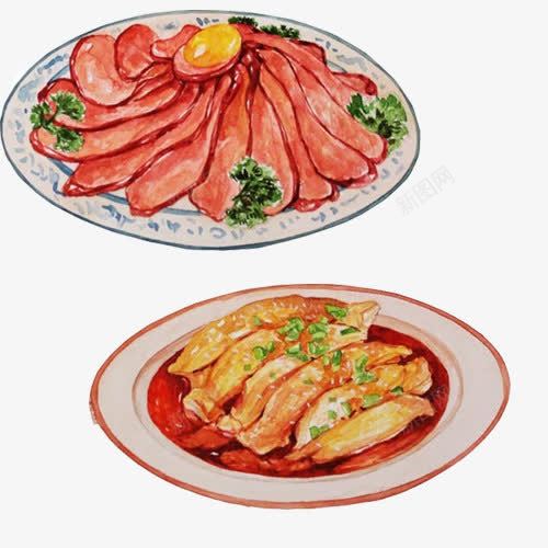 凉菜手绘画片png免抠素材_88icon https://88icon.com 小食 手绘画 牛肉片 菜品 蛋饺