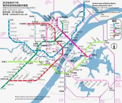 武汉轨道交通武汉地铁线路图高清图片