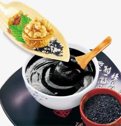 黑芝麻煳核桃露黑芝麻糊高清图片