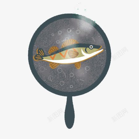煎鱼png免抠素材_88icon https://88icon.com 冒烟 咸鱼 油 炒菜 热气 锅