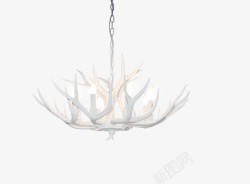 创意合成树枝形状吊灯素材