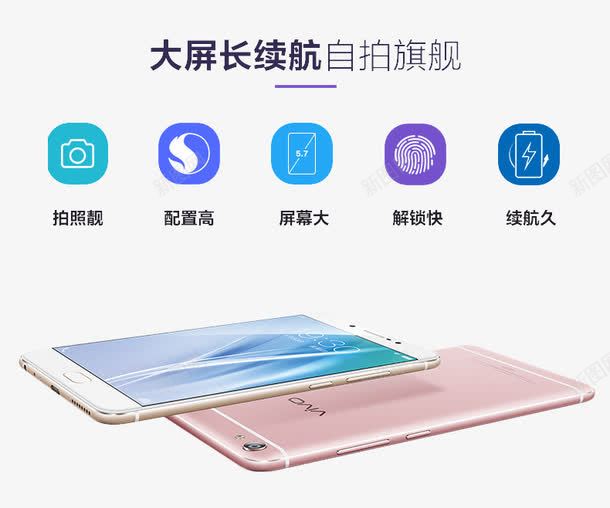 vivo手机png免抠素材_88icon https://88icon.com 大屏幕手机 手机 手机模型 拍照手机 粉色手机