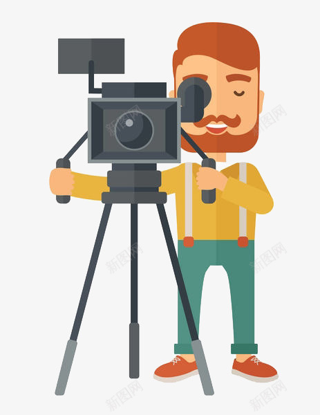 准备照相png免抠素材_88icon https://88icon.com 变焦 摄像机 摄影机镜头 照相 留胡子的男人 镜头 镜片