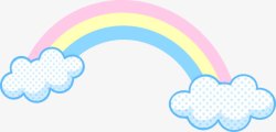 卡通彩虹素材