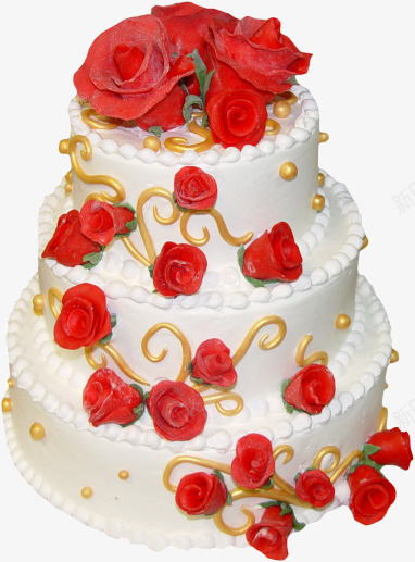 玫瑰花蛋糕png免抠素材_88icon https://88icon.com 三层蛋糕 奶油蛋糕 玫瑰花 美食 花朵 花束蛋糕