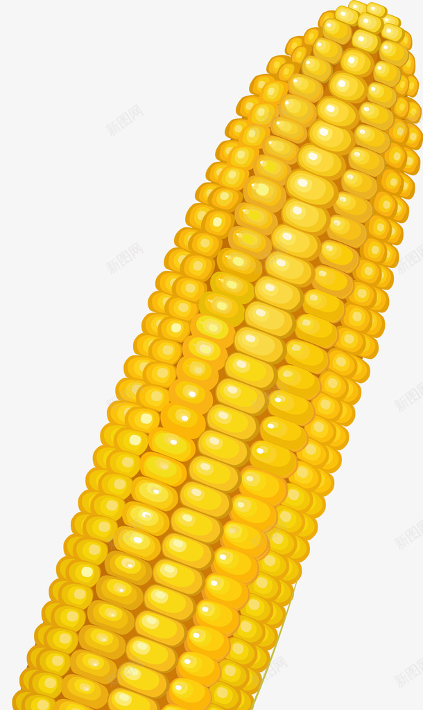 黄色卡通玉米png免抠素材_88icon https://88icon.com 卡通食物 装饰图案 食品 食材 餐厅 餐饮 黄色羽毛