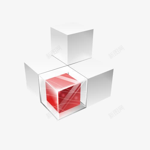 立体方块png免抠素材_88icon https://88icon.com 动感方块 方框图表 方框装饰 立体方块