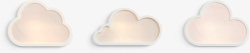 云朵置顶按钮云朵装饰案高清图片