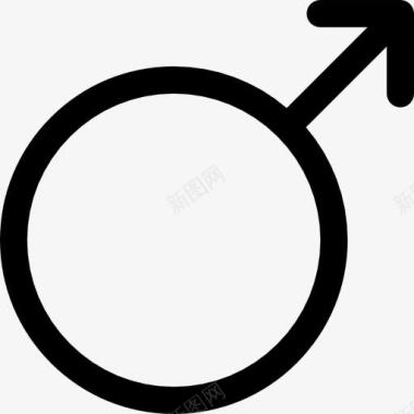 斜杠符号男性图标图标