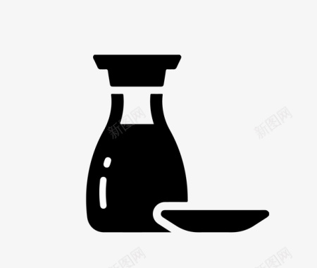 酱油瓶调味图标图标