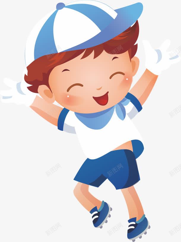奔跑的男孩png免抠素材_88icon https://88icon.com 卡通 奔跑的孩子 比赛 赛跑 跑步 运动