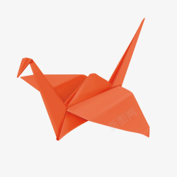 千纸鹤飞舞小鸟折纸矢量图高清图片