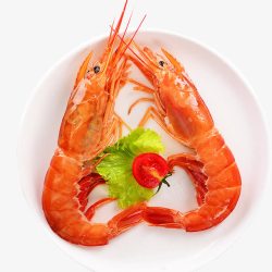 红虾野生新鲜大虾高清图片