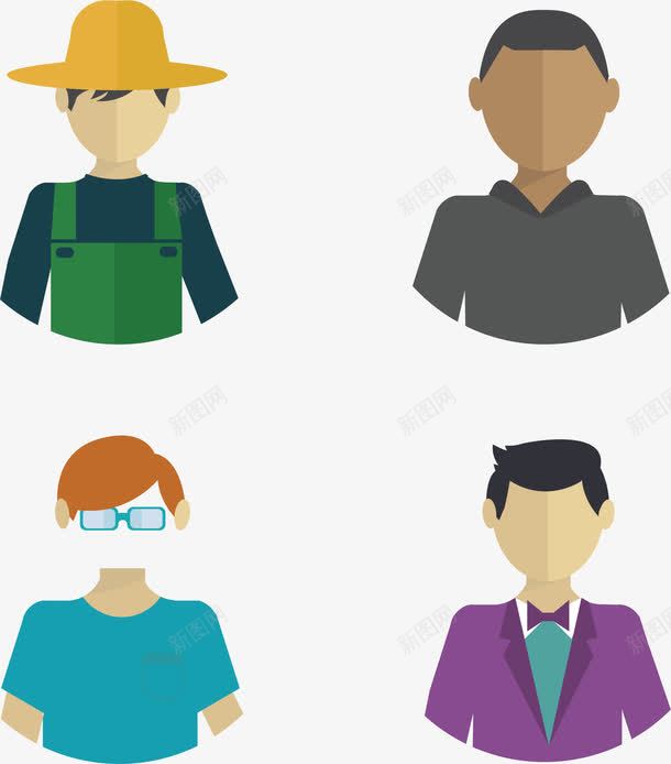 黄色草帽的农民矢量图eps免抠素材_88icon https://88icon.com 人物形象 农民 扁平化 服务员 矢量素材 矢量图