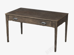 方正旧桌子棕色老旧桌子高清图片