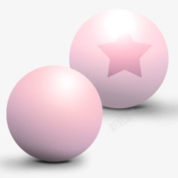 粉色彩球素材