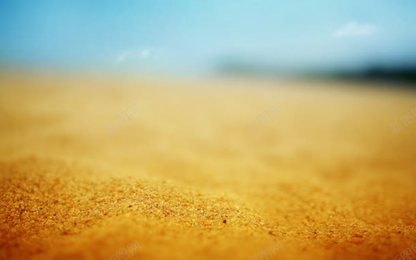 黄色沙粒沙漠海报背景背景