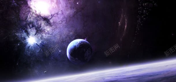 科幻太空陨石带jpg设计背景_88icon https://88icon.com 星河 星球