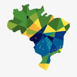 巴西地图纹理素材