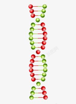 彩色DNA基因链素材
