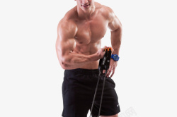 男士健身运动健身的肌肉男高清图片