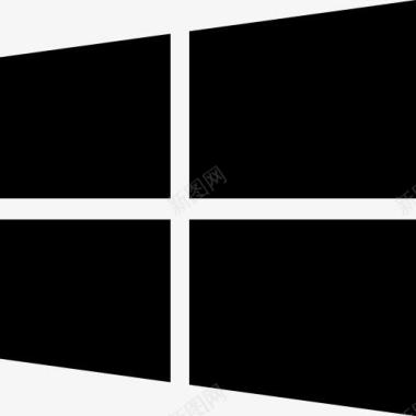 徽标徽章Windows徽标的轮廓图标图标