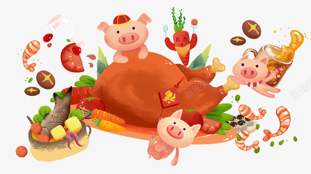 猪宝宝猪年圆圆png免抠素材_88icon https://88icon.com Q版猪 小猪 帽子 猪宝宝PNG 猪宝宝猪年圆圆免抠 猪小福 猪年 金金鱼