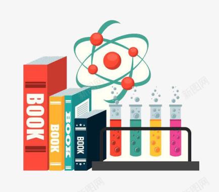 手绘烧瓶生物化学实验标识图标图标