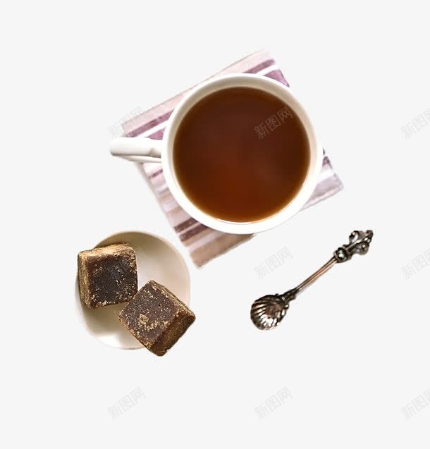 黑糖姜茶黑糖块png免抠素材_88icon https://88icon.com 健康饮品 女人月经饮品 黑糖块 黑糖姜茶