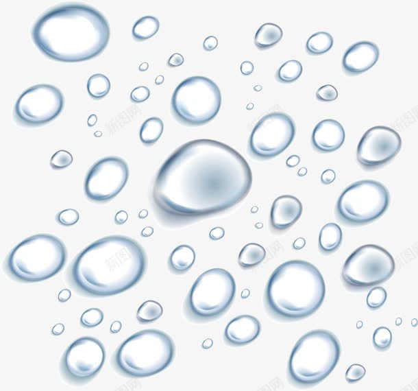 透明水珠效果元素png免抠素材_88icon https://88icon.com 免抠PNG 水 水滴 水珠 玻璃上的水