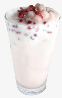 香芋味饮品冷饮红豆香芋西米露奶盖高清图片