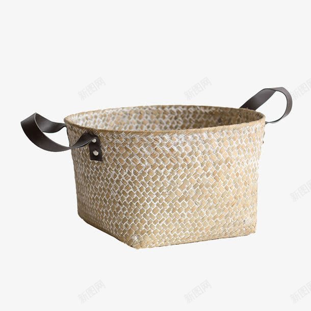 乳本色海草编收纳筐篮png免抠素材_88icon https://88icon.com 天然材质 手工艺品 收纳盒 杂物衣物