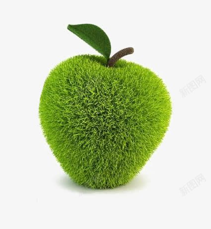 绿色苹果png免抠素材_88icon https://88icon.com 创意苹果 植物 清新 绿色 绿色小草 苹果免扣元素 草丛 草坪